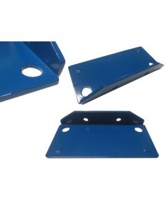 Fußplatte Fußplatten f. Palettenregal, neu / 40 Stück / Nedcon NS / für 100 mm Rahmenprofil / Capriblau 
