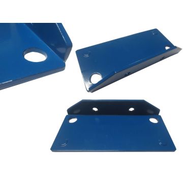 Fußplatte Fußplatten f. Palettenregal, neu / 40 Stück / Nedcon NS / für 100 mm Rahmenprofil / Capriblau 
